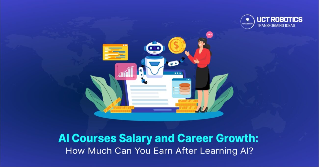 Young AI professional coding robotics algorithms on laptop in tech workspace